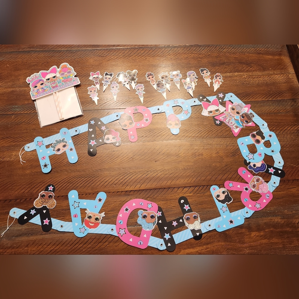🎉5/$10 L.O.L. doll birthday party supplies